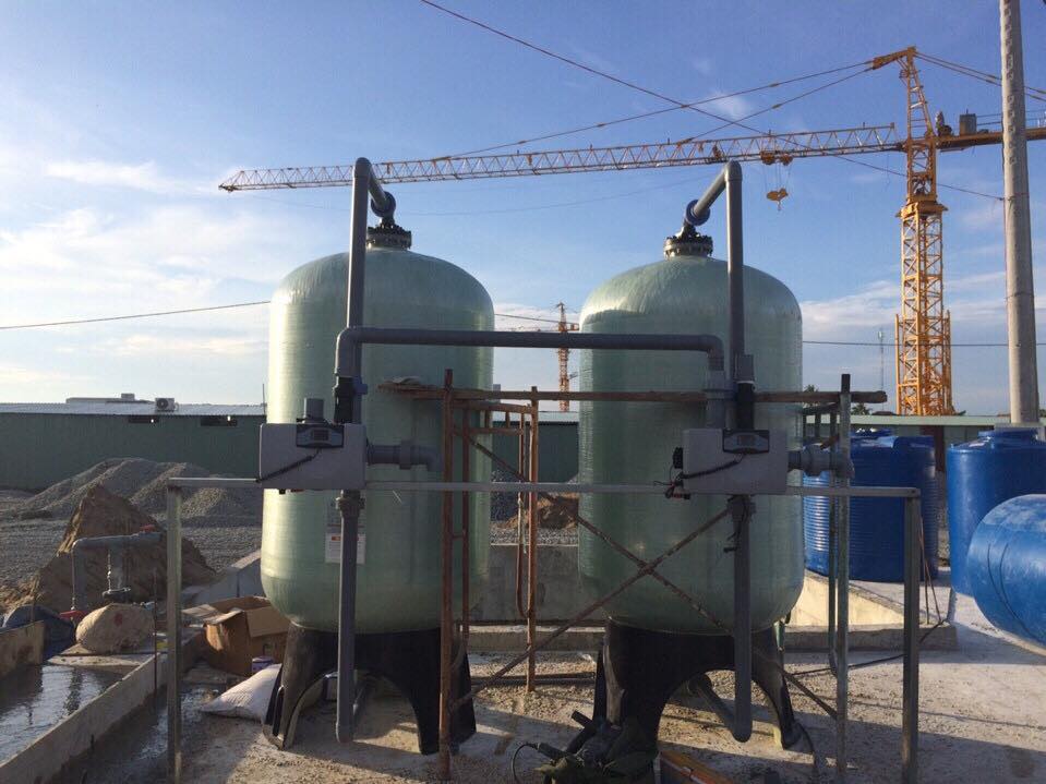 Hệ thống lọc nước giếng khoan sinh hoạt 10m3/h tại công trình xây dựng bệnh viện đa khoa Kiên Giang