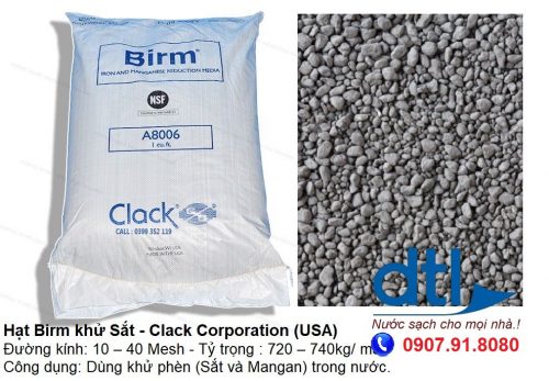 Hạt Birm Mỹ lọc nước phèn