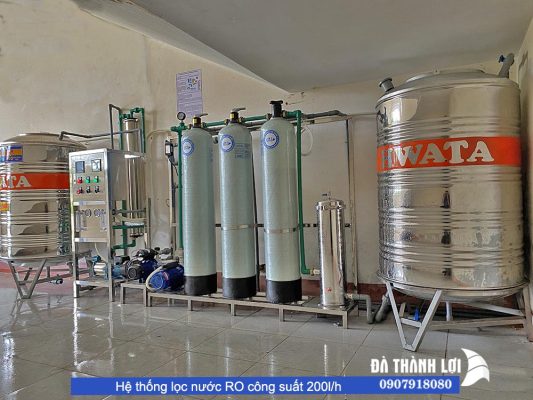 Hệ thống lọc nước RO công suất 200l/h