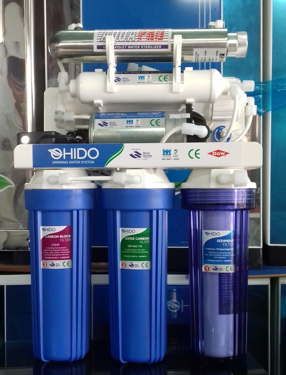 Bộ đèn cực tím UV diệt khuẩn 11W Aquapro  trong máy lọc nước