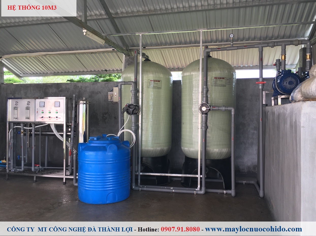 Hệ thống lọc nước giếng khoan 10m3/h tại Champasack - Lào dùng cho sinh hoạt