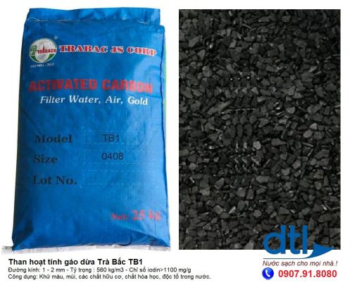 Than hoạt tính gáo dừa Trà Bắc TB2