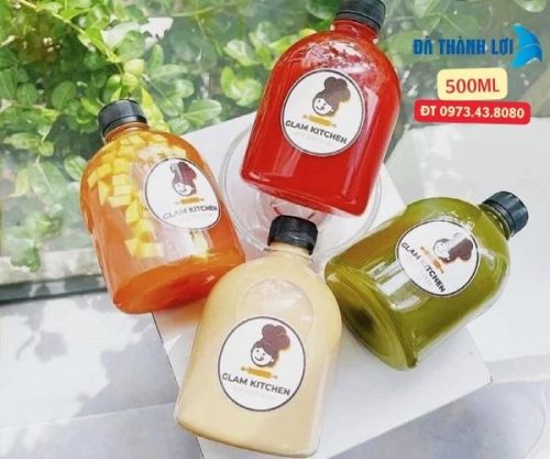 Chai nhựa 500ml tròn lùn
