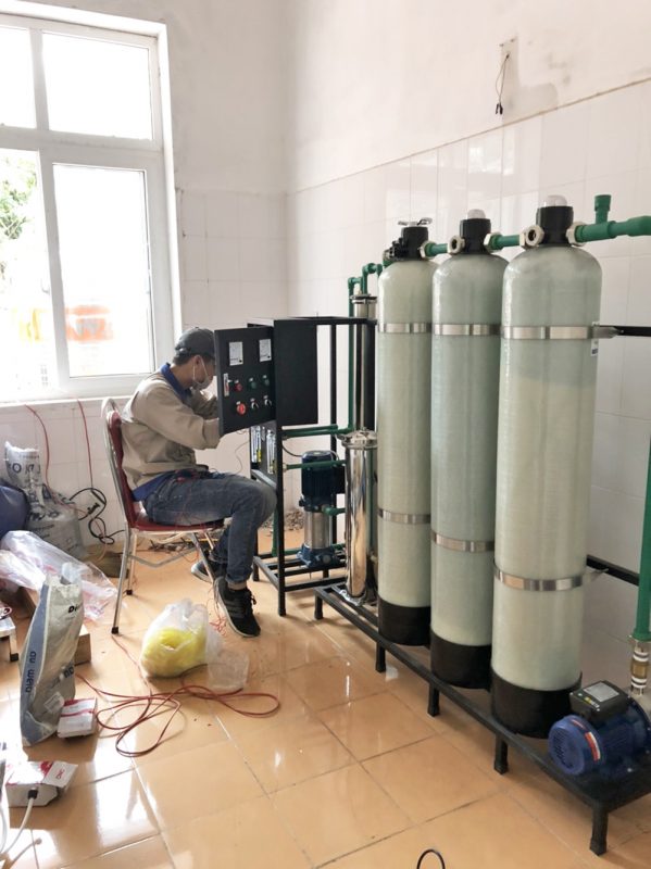 Thi công lắp đặt hệ thống lọc nước tại bệnh viện đa khoa khu vực Yên Minh