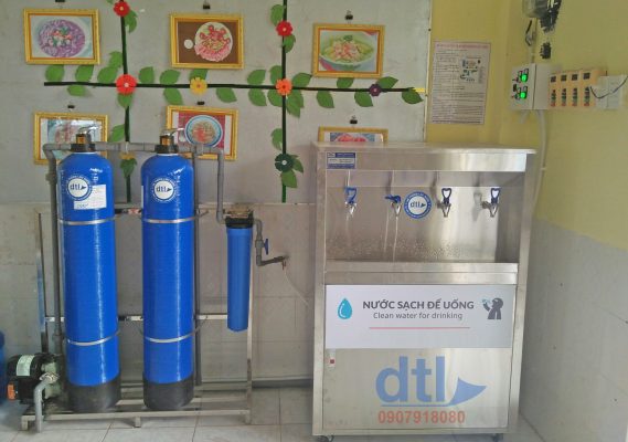 Hệ thống lọc nước tinh khiết tại trường mầm non Tuyên Bình - Long An