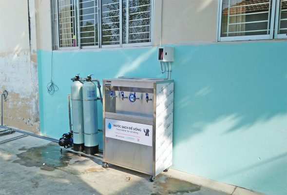 Máy lọc nước Đà Thành Lợi lắp đặt cho trường Mầm Non Khánh Hưng - Long An