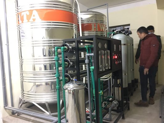 Hệ thống máy lọc nước uống - bệnh viện Đa Khoa tỉnh Hà Giang