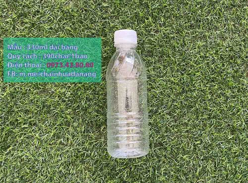 chai nhựa 330ml tròn sóng mẫu đại bằng