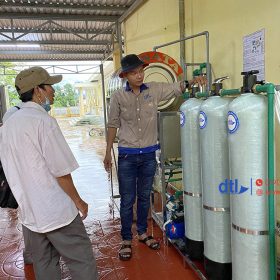 hướng dẫn sử dụng máy lọc nước trường tại trường học THCS Lê Lợi
