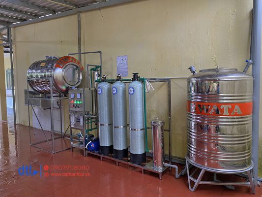 Hệ thống máy lọc nước uống trường học THCS Lê Lợi
