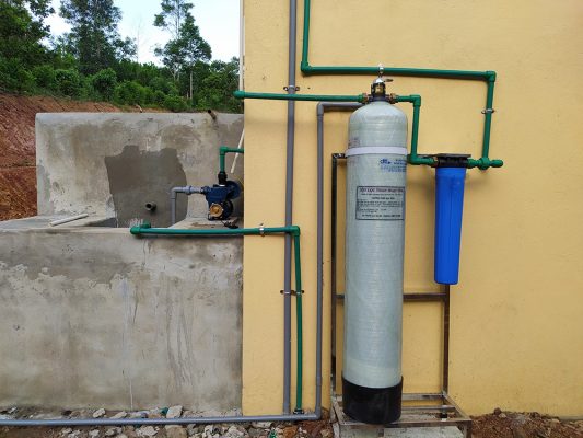 Hệ thống máy lọc nước đầu nguồn 1 cột composite Hệ thống máy lọc nước đầu nguồn 1 cột composite