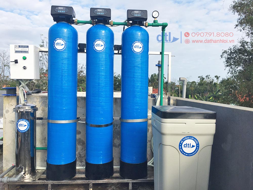 Hệ thống máy lọc nước giếng khoan nhà chị Minh Châu, Quảng Nam