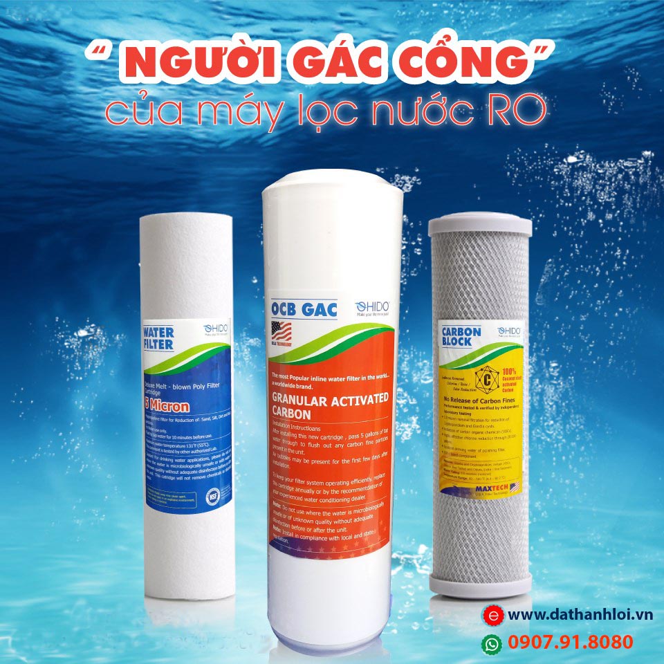 Bộ lõi lọc nước thô trong máy lọc nước Ro lõi lọc nước thô trong máy lọc nước Ro