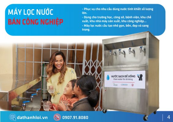 Máy lọc nước RO 30lit bán công nghiệp cho trường học