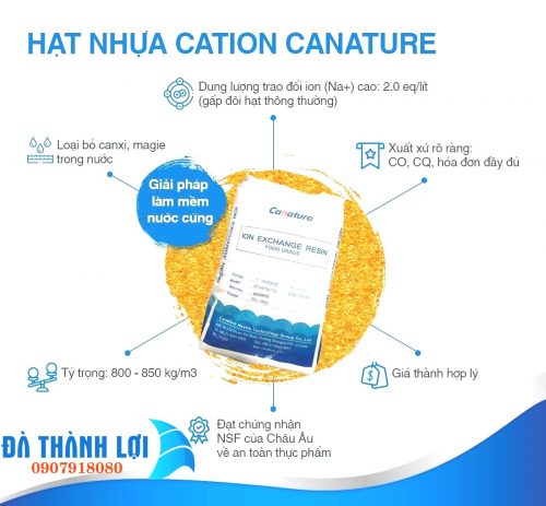 Hạt làm mềm cation Canature