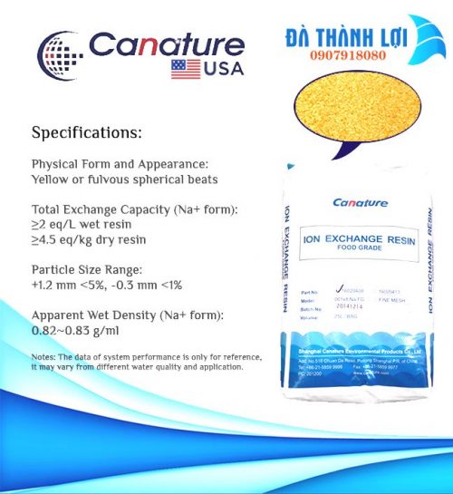 Hạt làm mềm cation Canature