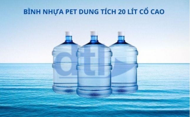 Bình nhựa PET 20lit sản xuất nước đóng chai