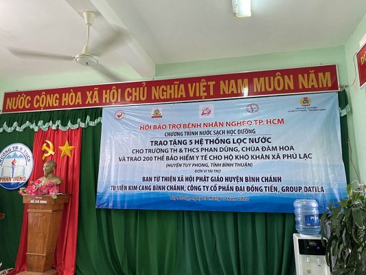 Bàn giao máy lọc nước trường học tại Tuy Phong - Bình Thuận