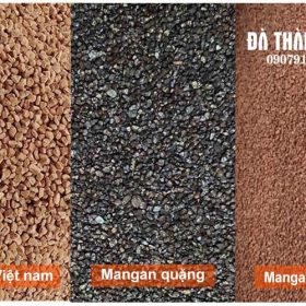 Cát mangan - vật liệu lọc nước công nghiệp