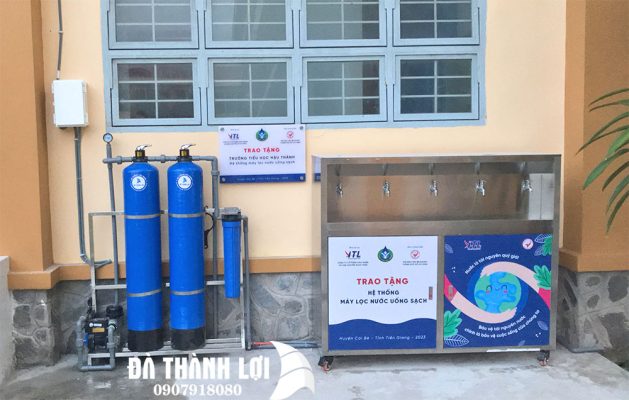 Hệ thống máy lọc nước uống tại trường Tiểu Học Hậu Thành