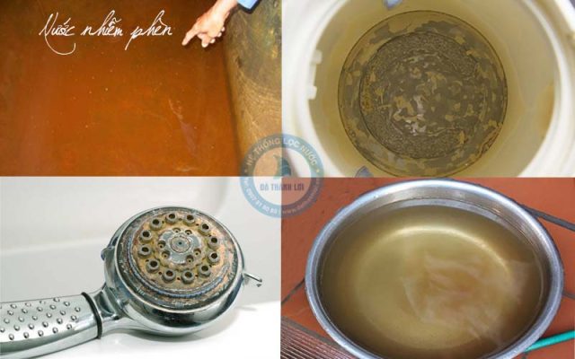 Dấu hiệu nước nhiễm phèn