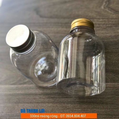 Chai 330ml trà sữa miệng rộng