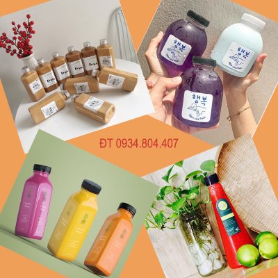 chai nhựa đựng trà sữa