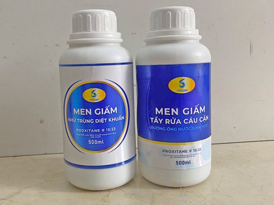 Men giấm tẩy rửa cáu cặn đường ống dẫn nước