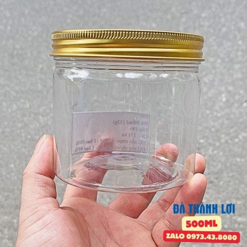 Hũ nhựa pet 500ml đựng thực phẩm