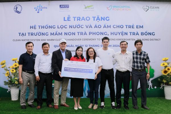 Bàn giao máy lọc nước tại Trà Phong - Trà Bồng - Quảng Ngãi