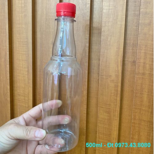 chai nhựa tròn 500ml