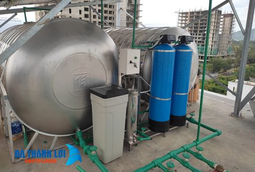 Thùng muối hoàn nguyên được sử dụng trong hệ thống lọc nước làm mềm