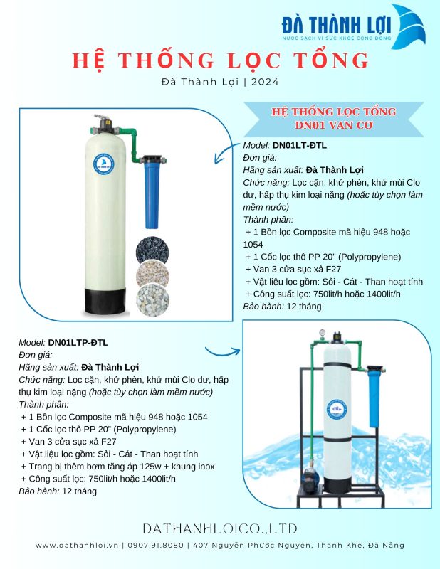 Hệ thống lọc tổng DN01-DTL
