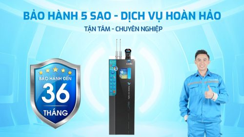 Máy lọc nước nóng lạnh Hydro-ion kiềm Karofi KAE-S86 bảo hành