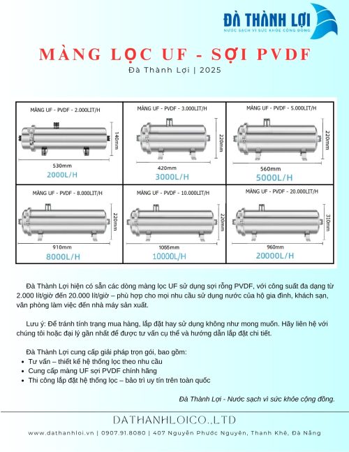 Màng UF sợi PVDF 2