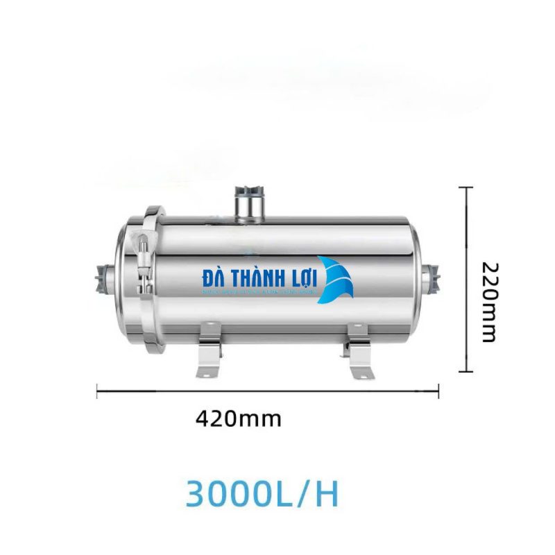 Bộ màng siêu lọc UF 3000lit lõi sợi PVDF vỏ inox 304 rời 