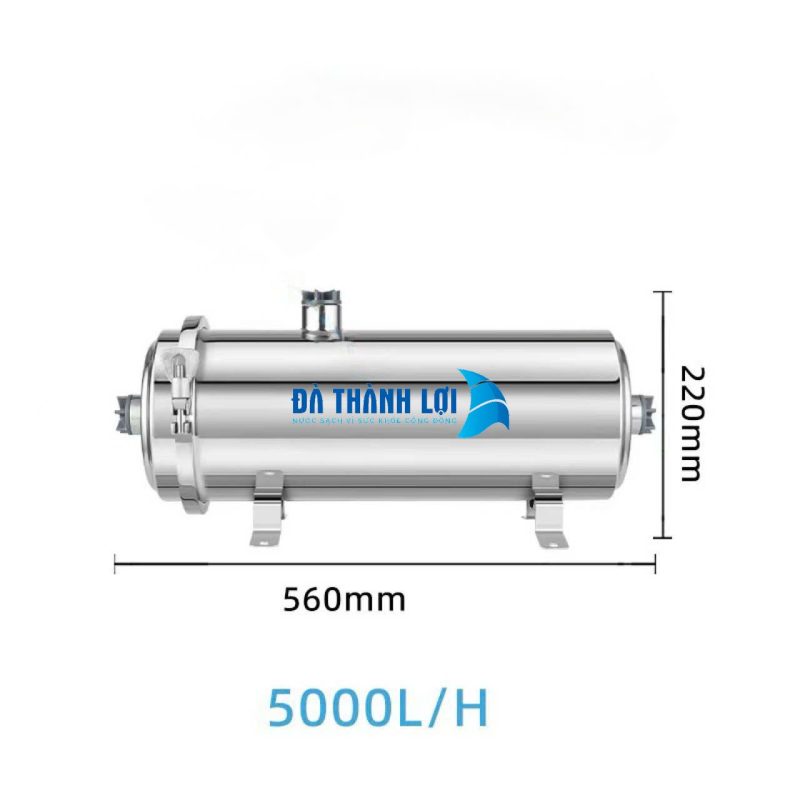 Bộ màng siêu lọc UF 5000lit lõi sợi PVDF vỏ inox 304 rời 