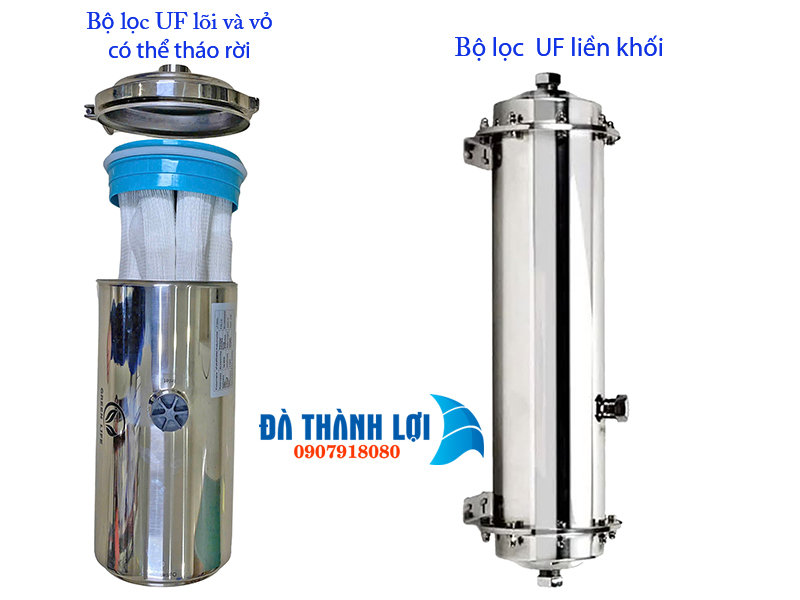 Lựa chọn màng lọc UF có thể tháo rời vỏ giúp dễ dàng bảo trì và tái sử dụng Bộ màng lọc UF