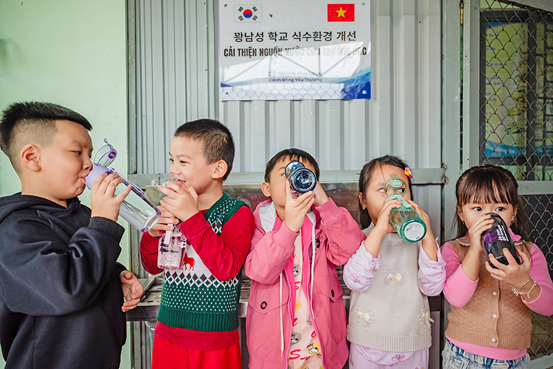 Mục tiêu của dụ án nhằm nâng cao chất lượng nước uống trong trường học