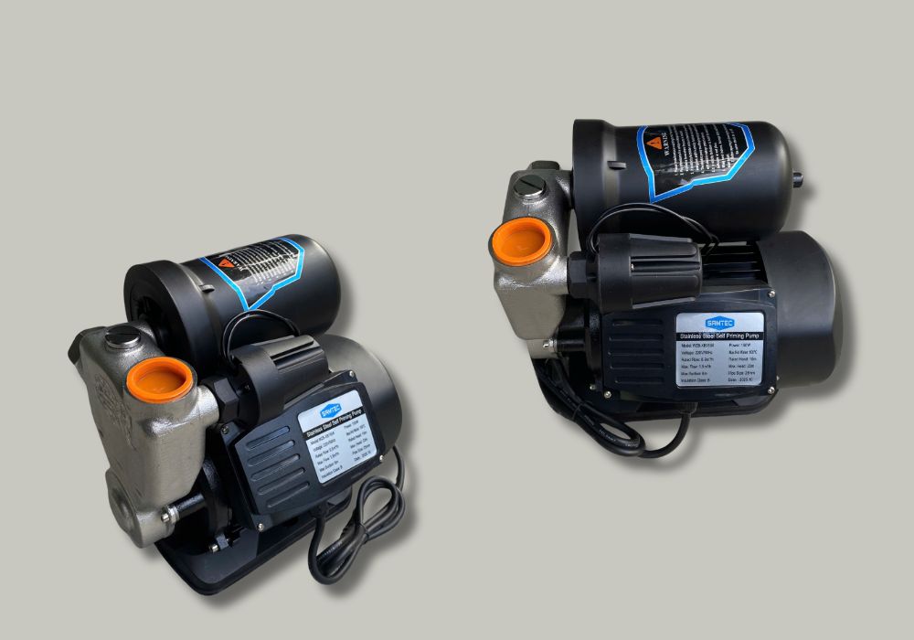 Máy bơm tăng áp 150w Samtec đầu inox Máy bơm tăng áp 150w Samtec đầu inox